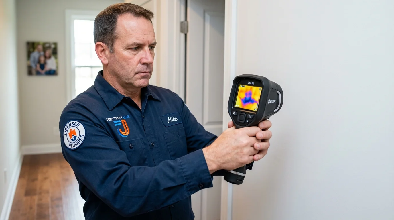 Thermal imaging leak detection by Johns Plumbing LLC in Owings Mills